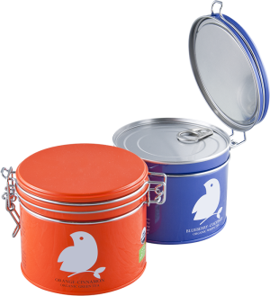 Stylish and reusable airtight tin canister