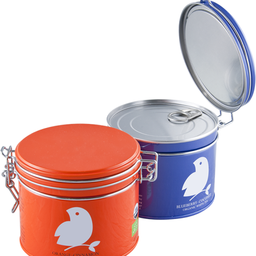 Stylish and reusable airtight tin canister