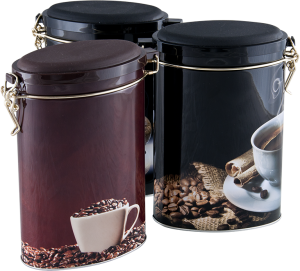 Premium airtight coffee tin canister
