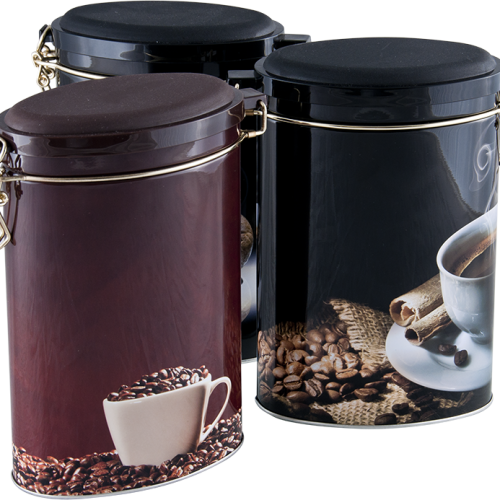Premium airtight coffee tin canister